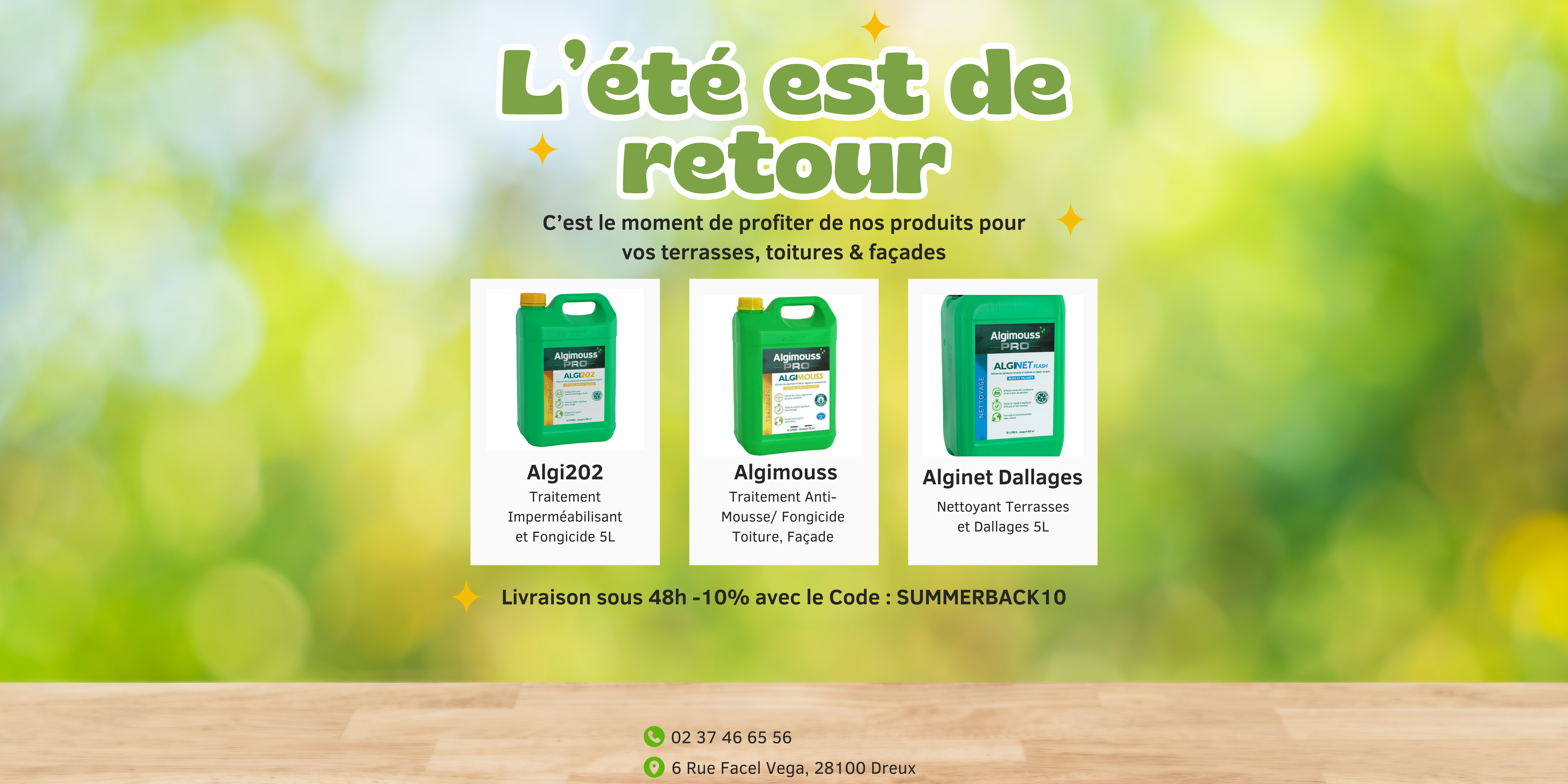 You are currently viewing 10% Offert – L’été est de retour chez FIBC et Algimouss