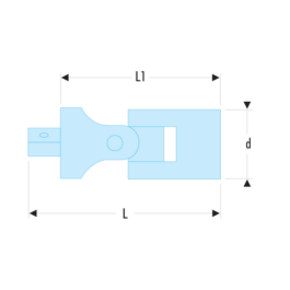 Cardan universel 1/4″ pour douille cliquet et rallonge – Facom – R.240A