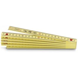 Mètre Pliant 2M x 17mm – Bois Blacn et Jaune – Stanley – 0-35-458