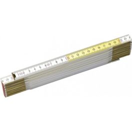 Mètre Pliant 2M x 17mm – Bois Blacn et Jaune – Stanley – 0-35-458