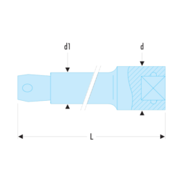 Rallonge 100mm 1/4″ standard – Facom – R.210