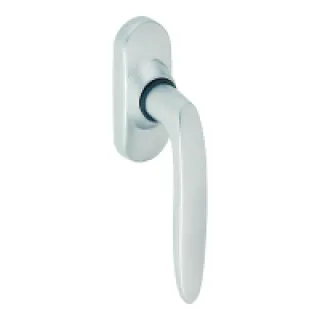 Poignee de fenetre jazz chrome velours – finition : chromé velours – VACHETTE – ASSA ABLOY AUBE ANJOU