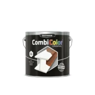 Primaire de protection antirouille et finition CombiColor Original blanc pur RAL 9010 seau 2,5l – RUST-OLEUM – 7392.2.5