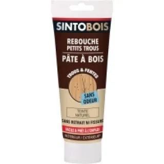 PATE A BOIS A L’EAU NATUREL TUBE 80 GR – SINTO FIXATION ASSEMBLAGE (vendu par 10) – SINTO – 37905 (vendu par 10)