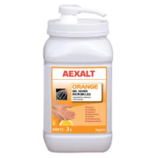 Gel mains microbilles spécial fortes salissures 3 L ORANGE Aexalt