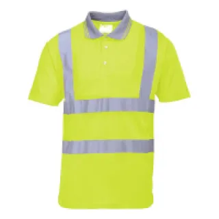 Polo Haute Visibilité manches courtes Portwest Jaune S