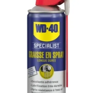 WD40 – Graisse en spray longue durée système professionnel – aérosol de 400ml – 33217