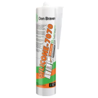 MASTIC SILICONE 7070 PLUS GRIS 300ML – DEN BRAVEN FIXATION ASSEMBLAGE (vendu par 25) – DEN BRAVEN – 31000760 (vendu par 25)