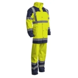 HYDRA Ensemble de Pluie, jaune HV/marine, Polyester Oxford 300D – COVERGUARD – Taille 2XL