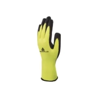 GANT TRICOT POLYESTER AVEC PAUME ENDUITE MOUSSE LATEX Jaune fluo/noir – DELTA PLUS – Taille M-8