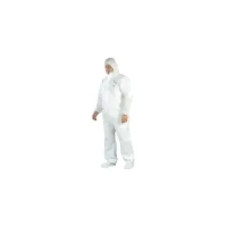 Combinaison ‘SMS’ 65g/m2 avec capuche, blanc – COVERGUARD – Taille XL