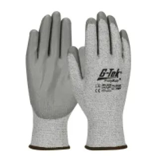 Gants tricotés sans coutures anti-coupure G-TEK (lot de 12 paires) Gris 8