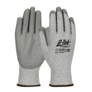 Gants tricotés sans coutures anti-coupure G-TEK (lot de 12 paires) Gris 10