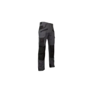 Pantalon de travail Argile bicolore avec poches genouillères Gris Nuit/Noir – LMA – Taille 50