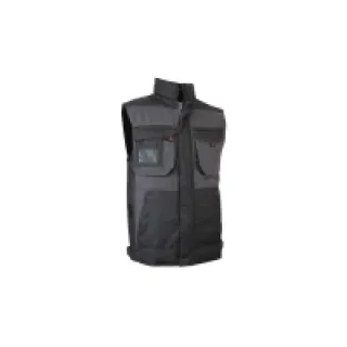 Bodywarmer Sable bicolore Gris Nuit/Noir – LMA – Taille M