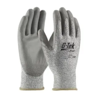 Gants G-Tek® POLYKOR™ enduit polyuréthane anti-coupure C gris T8 – PIP – 16-533-8