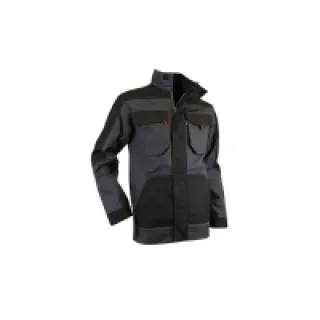 Veste de travail Céramique bicolore Gris Nuit/Noir – LMA – Taille XL