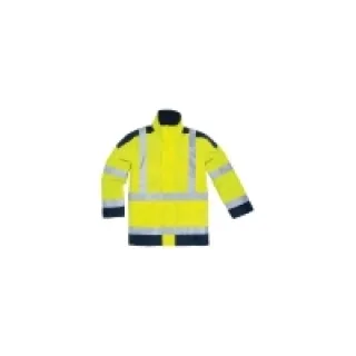 PARKA HAUTE VISIBILITE POLYESTER ENDUIT PU JAUNE FLUO/BLEU MARINE TM – DELTA PLUS PRO PROTECTION HYGIENE ET SECURITE – DELTA PLUS PRO – EASYVJMTM