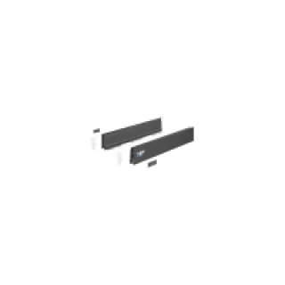 Kit innotech atira hauteur 70 anthracite pour paroi arrière acier – Longueur : 470 mm – HETTICH