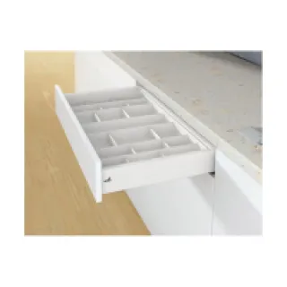 Ramasse couverts orgatray 570 blanc – Pour caisson de largeur : 600 mm – Largeur : 499 mm – HETTICH