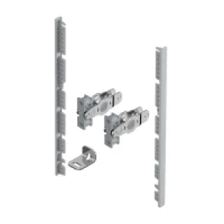 Kit de raccord pour façade de tiroirs intérieur à langlaise AvanTech YOU  Hauteur 187 mm  Argent