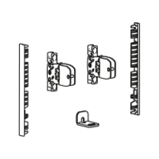 Kit de raccord pour façade de tiroirs intérieur à langlaise AvanTech YOU  Hauteur 139 mm  Blanc