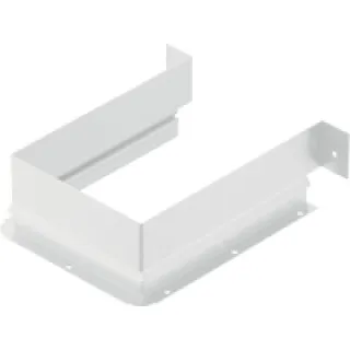 Bordure rectangulaire pour découpe du siphon  blanc  hauteur 53 mm  en acier