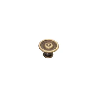 Bouton rustique zamac – Hauteur : 20 mm – Diamètre : 30 mm – Décor : Bronze – FOSUN