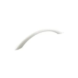 Poignée plastique – Décor : Blanc – Entraxe : 96 mm – Hauteur : 25 mm – Longueur : 128 mm – FOSUN