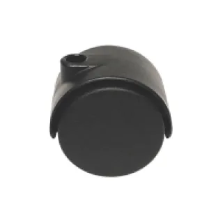 Roulette pivotante ø40 sans fixation – Charge : 30 kg – Blocage : Sans – Décor : Noir – Hauteur utile : 41 mm – GUY RAY