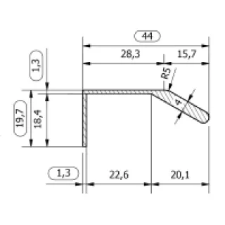 POIGNEE ALUMINIUM LG 1200MM NOIR MAT – FOSUN QUINCAILLERIE D’AMEUBLEMENT ET D’AGENCEMENT – FOSUN – FA4281486123113