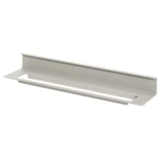 Porte torchon inférieur mosaiq – Matériau : Aluminium – Hauteur : 46 mm – Profondeur : 77 mm – Décor : Gris titane – La