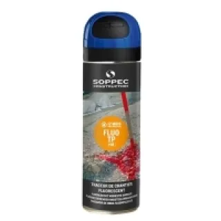 Traceur de chantier Fluo TP 500ml – bleu – SOPPEC – 141519O