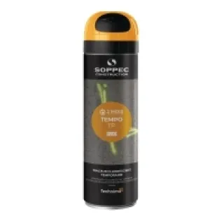 Bombe peinture temporaire Tempo TP 500ml – orange – SOPPEC – 141616O