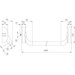 Serrure anti panique CF IDEA 1 point à pêne lateral finition blanc – ISEO – 9411113444A