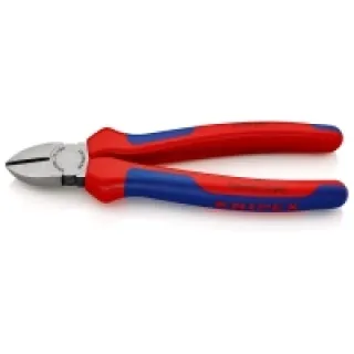 Knipex 70 02 180 – Alicate de corte diagonal 180 mm con mangos bicomponentes