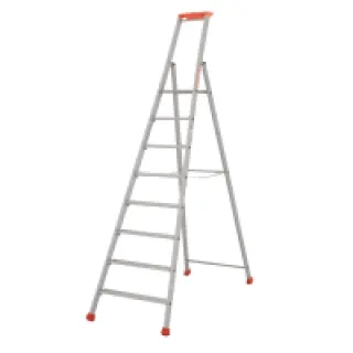 Escabeau 8 marches Tubesca MP PRO hauteur d’accès 3.76m en aluminium anodisé plateforme 1.76m TUBESCA COMABI