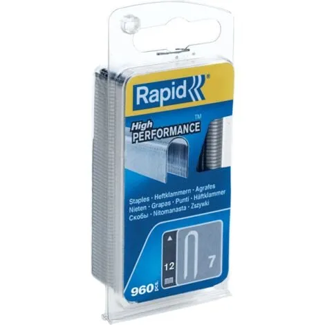 RAPID – Agrafes câbles n°7/12mm – Blister 960 – (40109523)