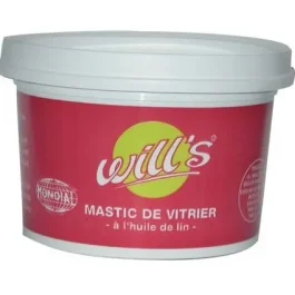 WILL’S – Mastic vitrier à l’huile de lin – 1 Kg