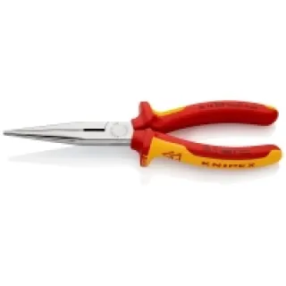 Knipex 26 16 200 – Alicate de montaje boca cigüeña aislado VDE 200 mm con mangos bicomponentes