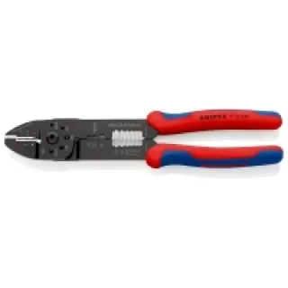 Knipex 97 22 240 – Alicate para entallar terminales 240 mm con mangos bicomponentes