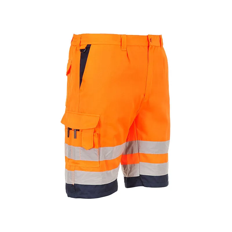 Bermuda Haute Visibilité E043 Orange Marine TS Portwest