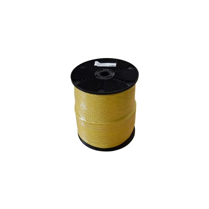 Cordage Polypropylene Jaune 8mm x 160m Corderies Tournonaises