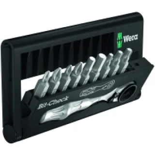 Coffret d’embouts et mini cliquet – Bit-Check 10 Zyklop mini 1 – 05073645001 – Wera