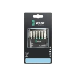 Wera Bit-Check 6 Stainless 1 05073634001 Jeu dembouts 6 pièces TORX® intérieur. 6 pans intérieurs. vis Pozidriv