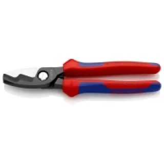 Knipex 95 12 200 – Cortacables doble filo 200 mm con mangos bicomponentes