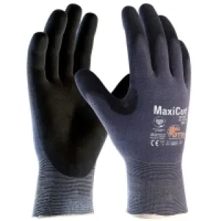 Gants de travail tricoté vanisé nylon MaxiCut® Ultra™ bleu/noir T8 – ATG – AT443745-ZZ08ACA