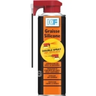 Graisse Silicone translucide aérosol Double Spray 400 ml net