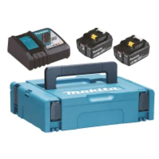 Pack énergie (2×6.0 Ah) avec chargeur simple et coffret Makpac – MAKITA 198116-4