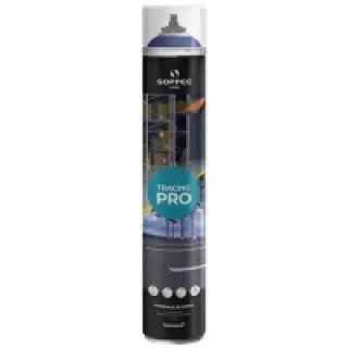 Peinture de marquage au sol TRACING® PRO système PureSPRAY bleu RAL 5017 aérosol 750ml – SOPPEC – 152001O